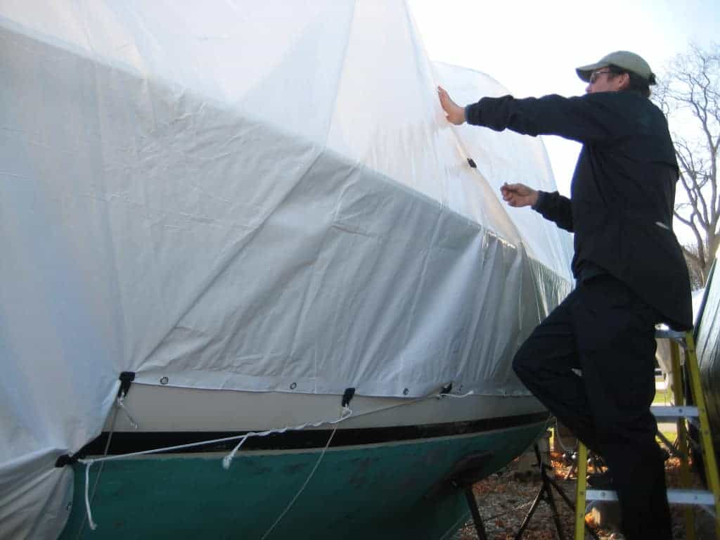Our DIY boat cover-–-Adventures on the Club