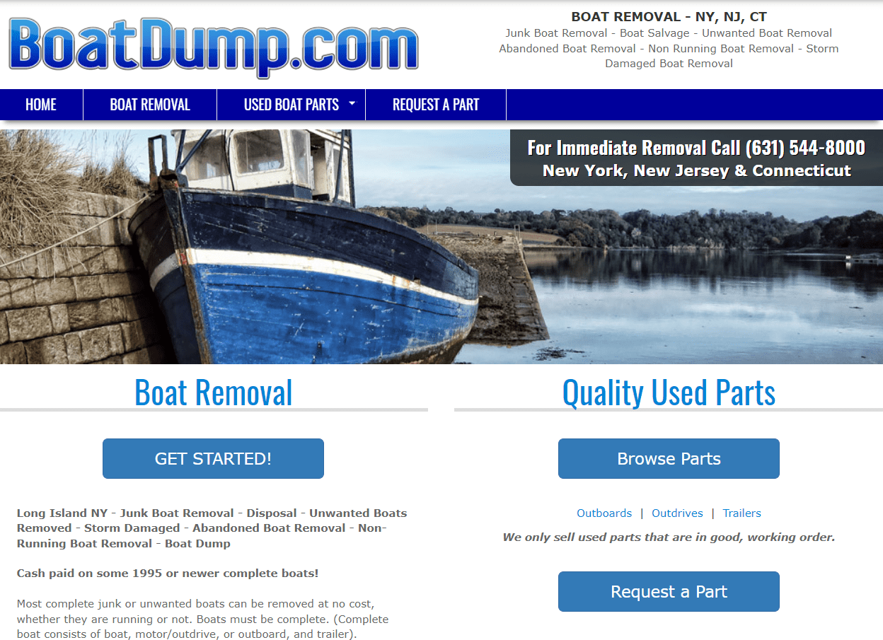 Boat Dump – New York, New Jersey, Connecticut