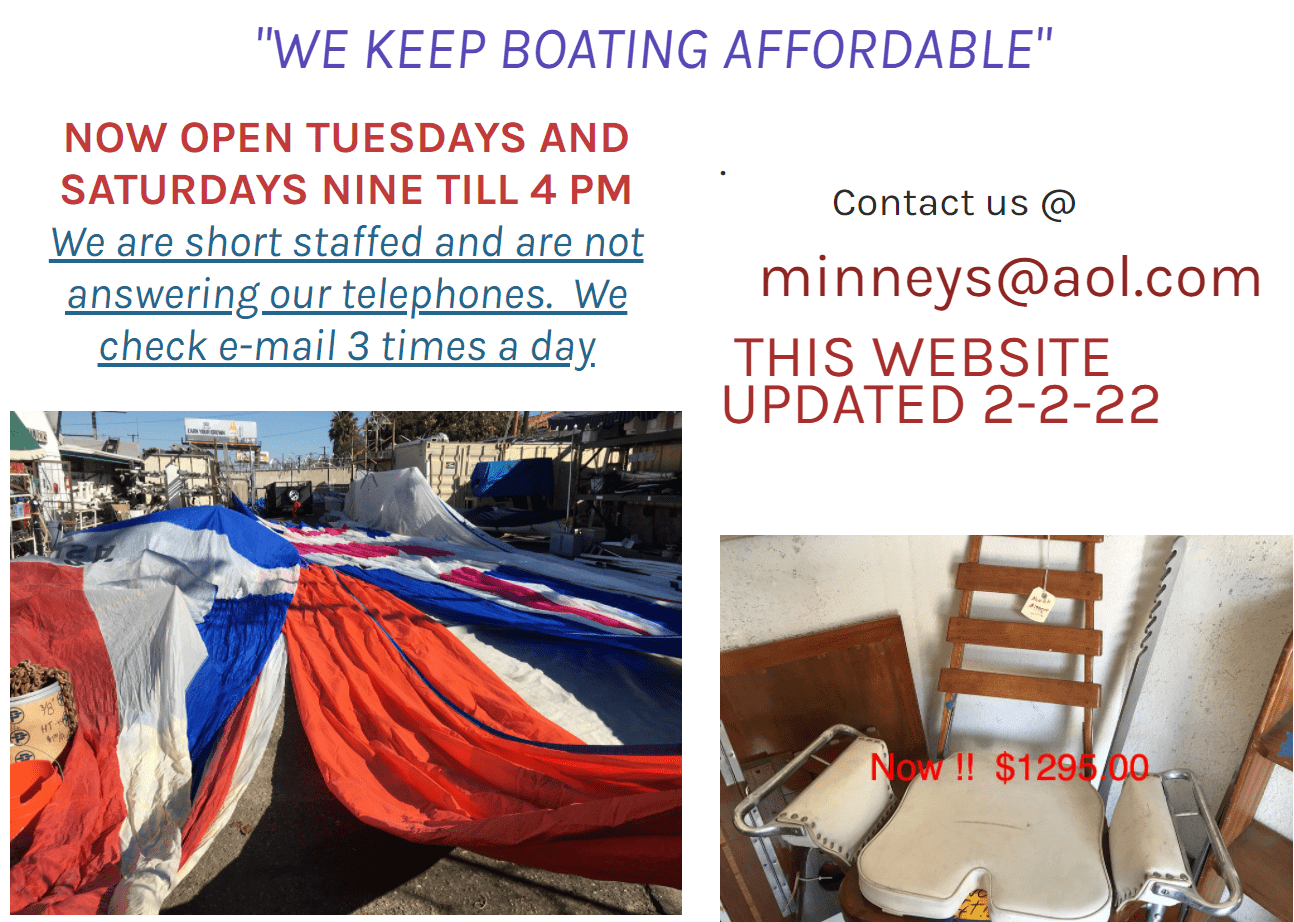 Minney’s Yacht Surplus – California