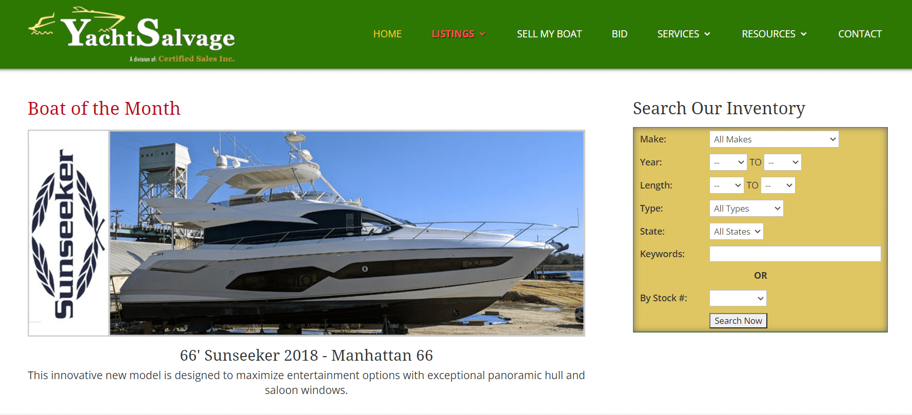 Yacht Salvage – Rhode Island, Massachusetts, South Carolina