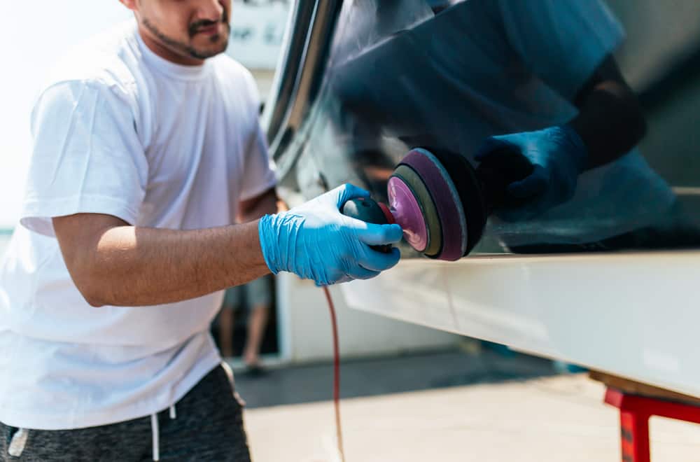 Apply boat wax quarterly