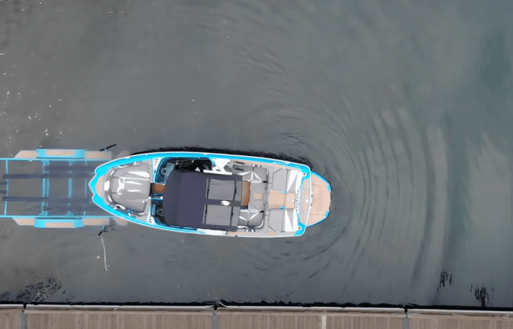 Release the trailer and give the boat a little push