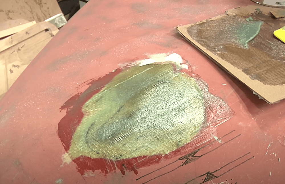 Remove excess gel coat