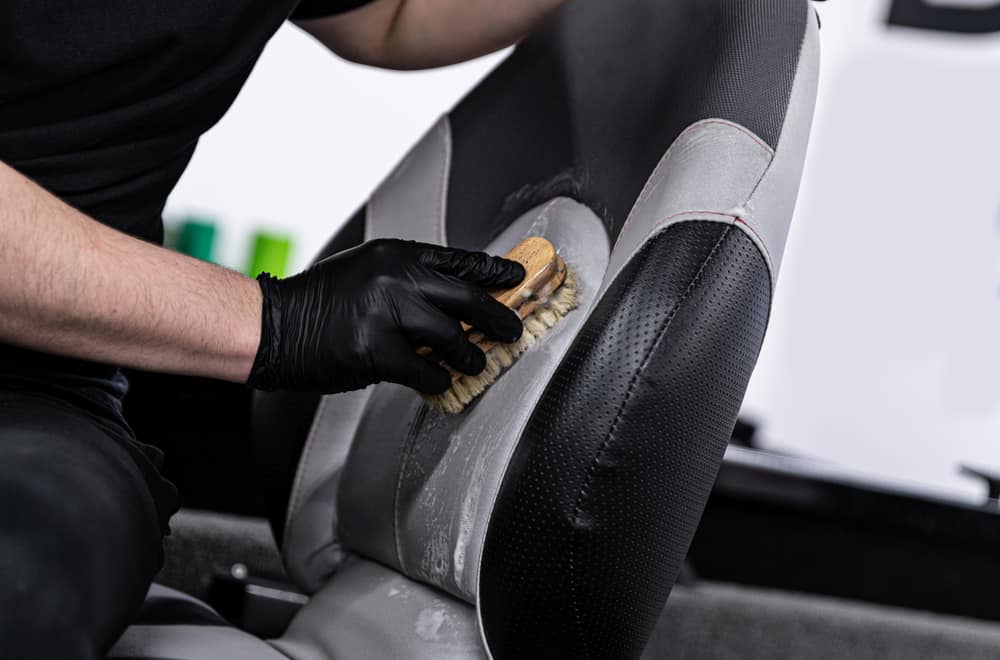 Remove stains and molding from seats